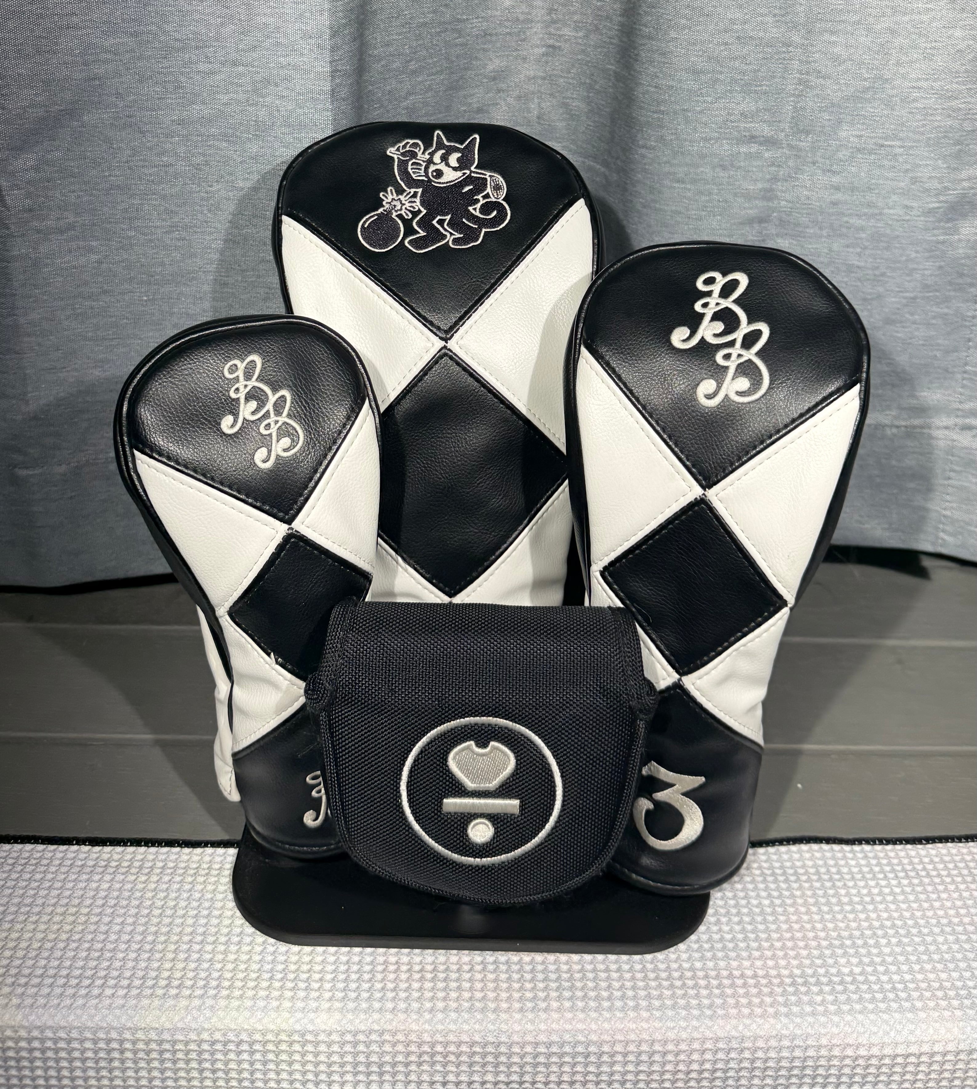 Traditional 4 Piece Headcover Set Display (Self or Wall)