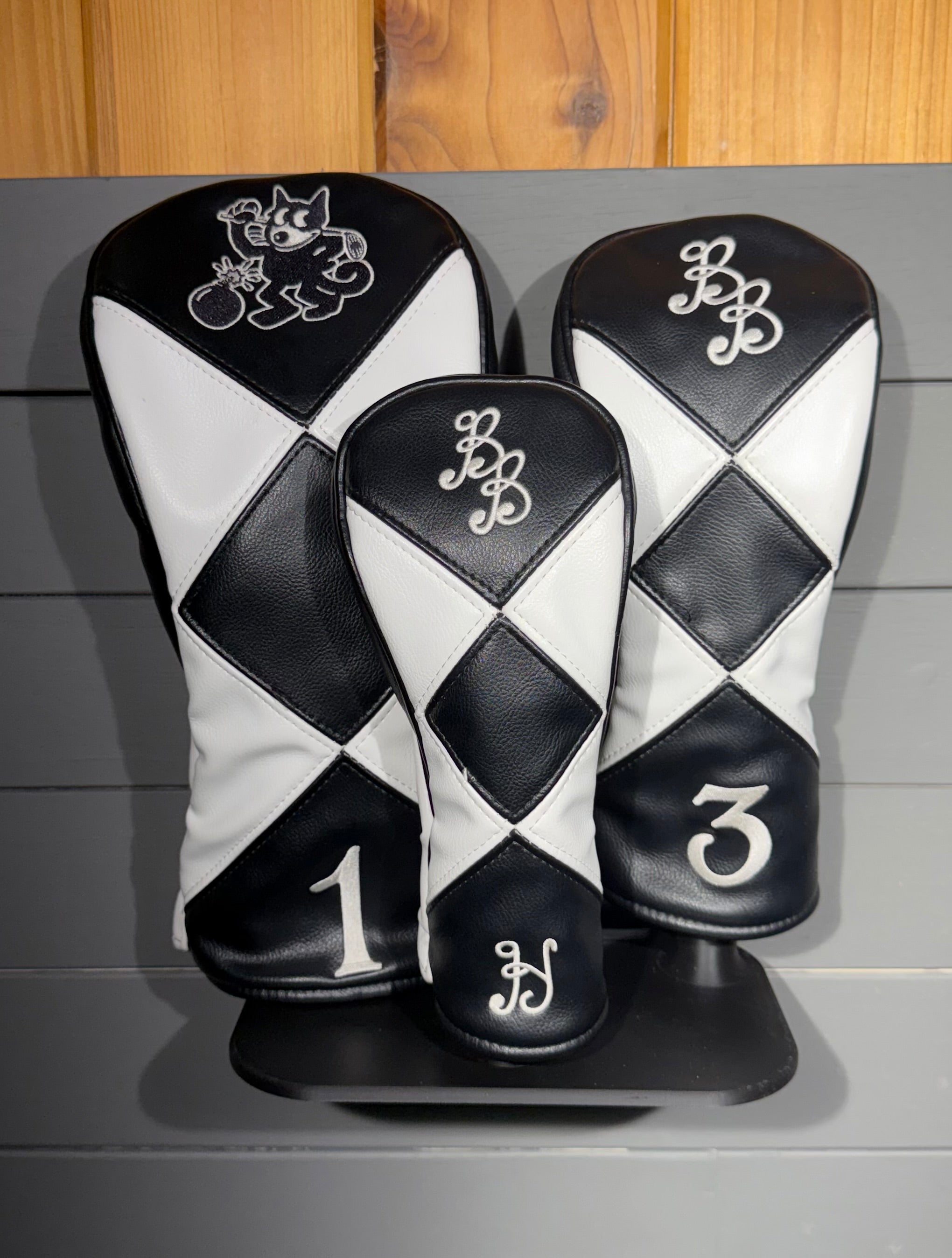 Wood Headcover Display - 3 Piece Set (Shelf or Wall)