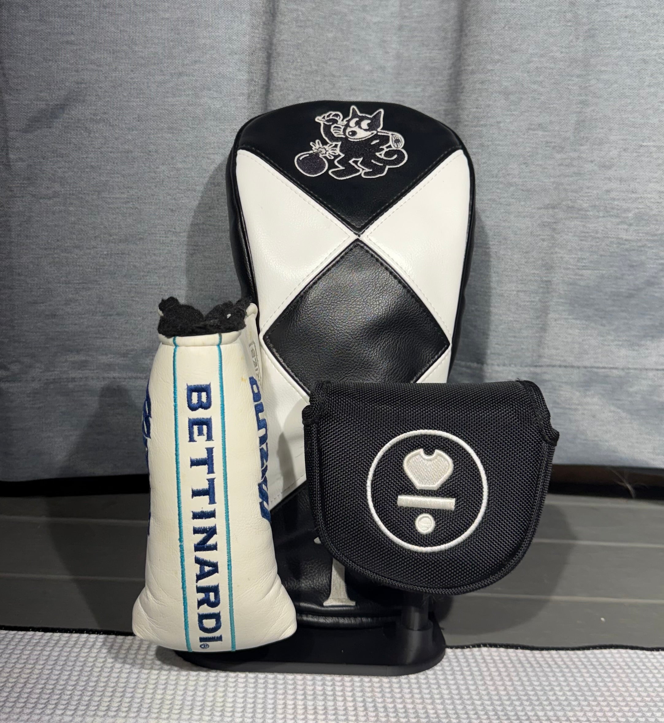 3 Piece Headcover Display - 1 Wood 2 Putters