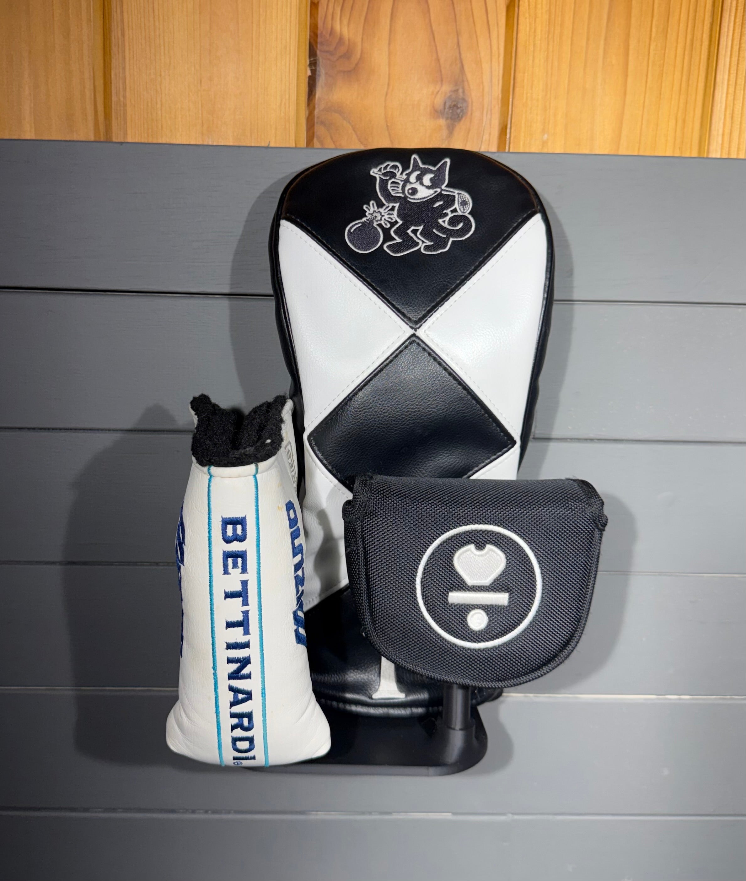 3 Piece Headcover Display - 1 Wood 2 Putters